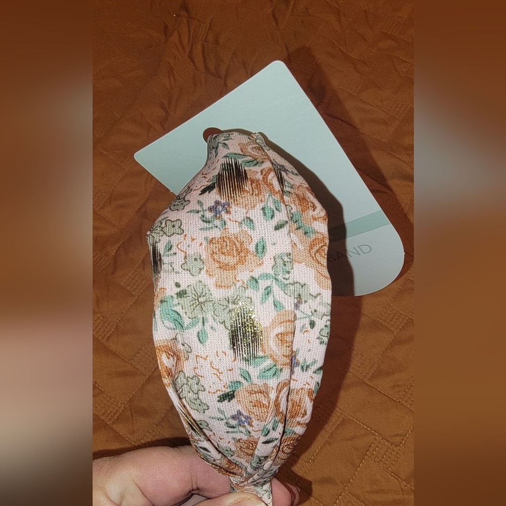 Floral Fashion Headband - Pink and Brown 2/$15 - Picture 4 of 5